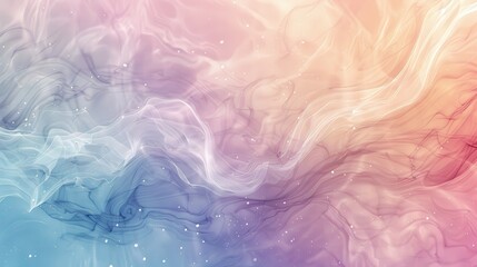Fototapeta premium Soft pastel watercolor paints flow and blend creating a dreamy, ethereal abstract design