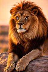 Fototapeta premium portrait of a lion
