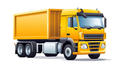 loading truck solitary over a white background