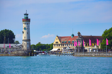 Boating, sailing on Lake Constance, Lindau on Lake Constance - Germany