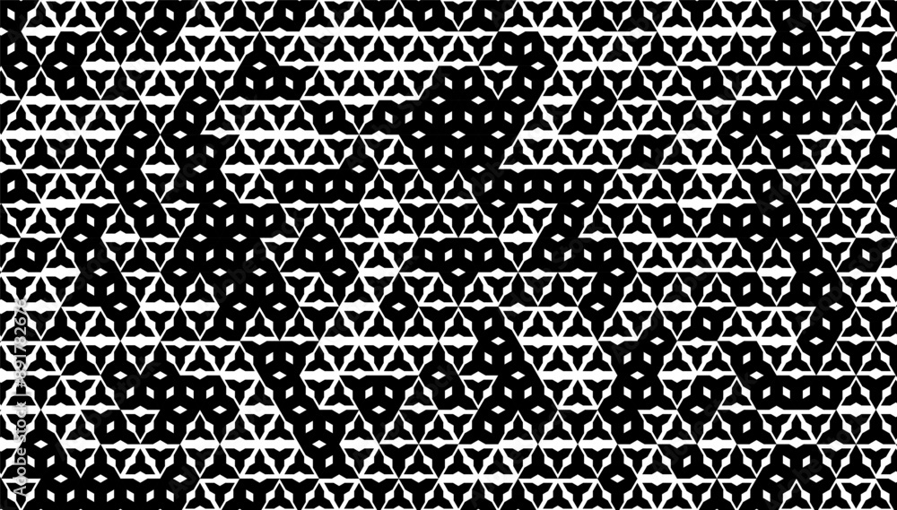 Poster black and white abstract geometric pattern. for sporty background and jersey design. fully editable 