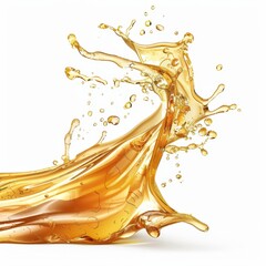 Fototapeta premium a splash of liquid is shown on a white background