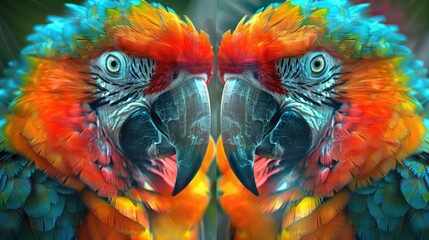Obraz premium Pop Art Menagerie: Birds and Wildlife