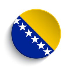 Bosnia and Herzegovina flag button