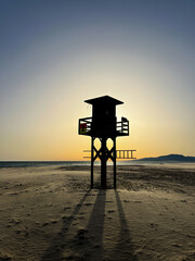 Sonnenuntergang am Strand in Tarifa