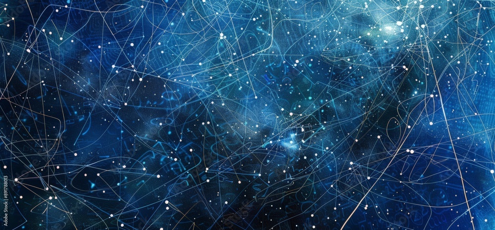 Poster cosmic abstract patterns
