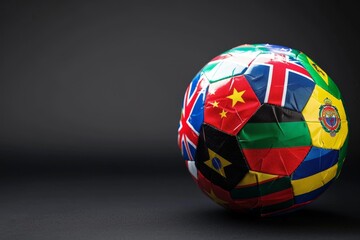 Obraz premium Vibrant Multicultural Soccer Ball