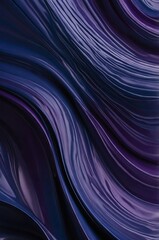 Fototapeta premium Dark blue and purple abstract smooth wavy background.