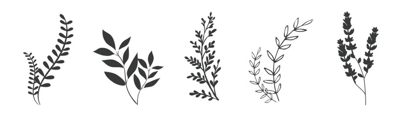 A group of dark branches.