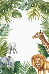Safari concept invitation template