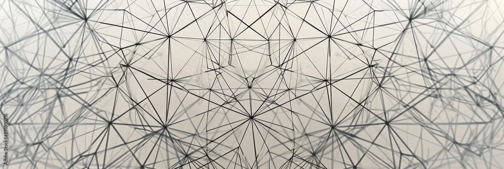 Poster abstract geometric pattern with light grey background