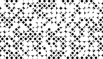 Black and white abstract geometric pattern. Vector Format Illustration. Fully editable vector element 