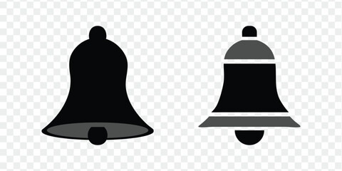 Bell icon. Illustration of a bell with a sign. Notification bell icon.