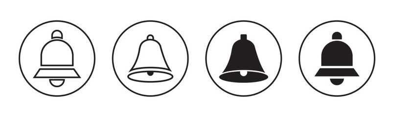 Bell Icon vector illustration. Notification sign and symbol for web site design