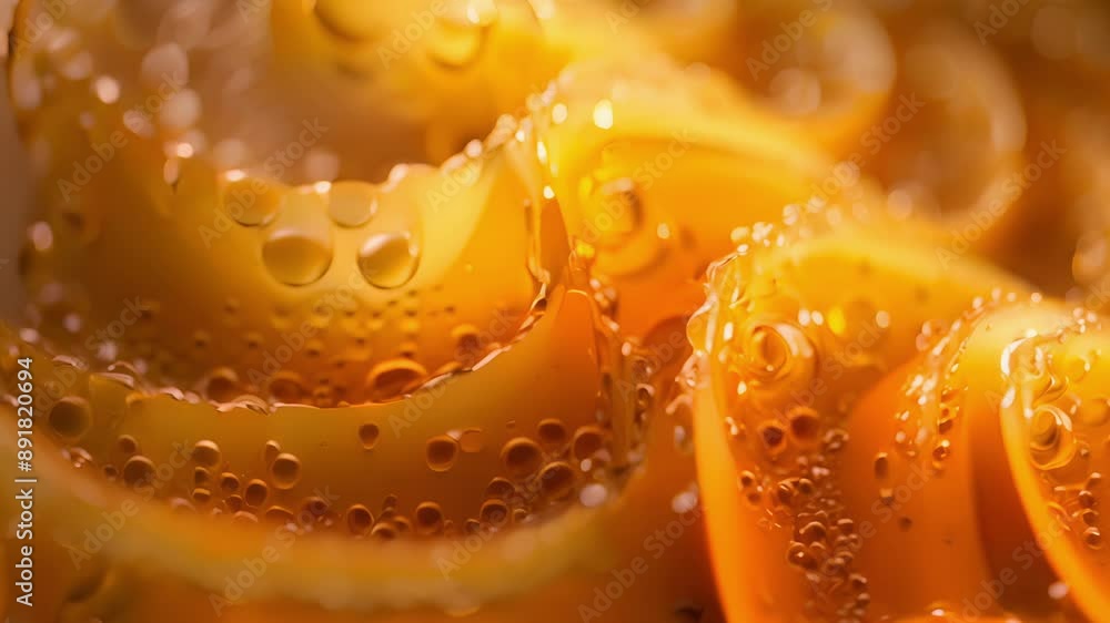 Poster up close and personal with a beeswax candles surface where tiny grooves and swirls give each candle 