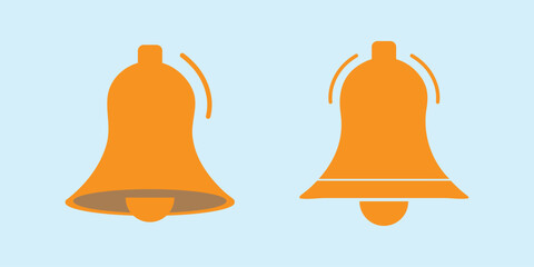 Notification bell icon set