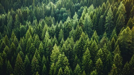 Isolated forest with no people. Useful as a wallpaper for websites or online advertising. 