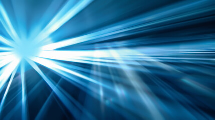 Fototapeta premium Abstract background of light rays, stripes lines with blue light. Science, futuristic technology, energy technology concept.