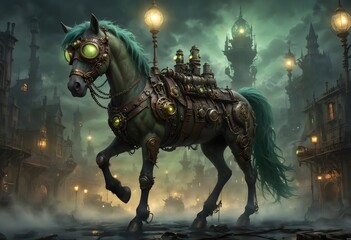 steampunk horse