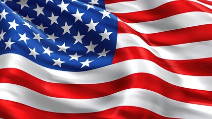 wavy american flag background extreme closeup, election day background, Generative Ai 