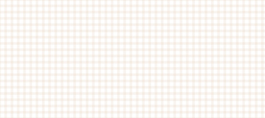 Beige and white plaid fabric background	