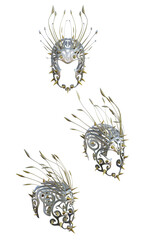3d render fantasy helmet