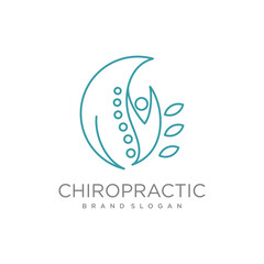 Chiropractic design element idea with creative unique concept high resolution vector