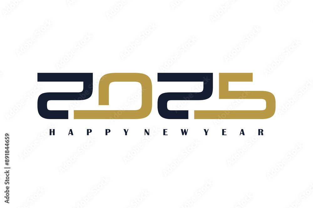 Poster 2025 design element idea with creative unique concept high resolution vector