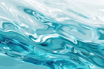 Ocean wave pattern in blue and teal colors. Graphic background for web banner with copy space. Abstract water texture design for text or message. Getresource