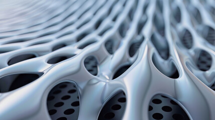 metallic silver colored 3d illustration