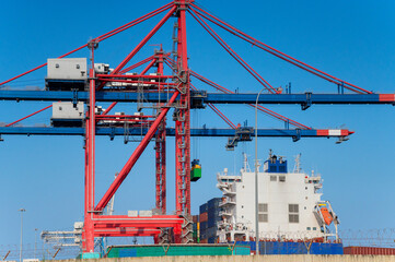 The International Limassol New Port, Route to Container Gate Building Limassol in Cyprus