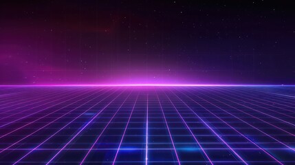 Retro Futuristic Gridscape