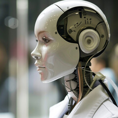 robot android humanoid technology futuristic AI artificial intelligence machine cybernetic innovation automation robotics