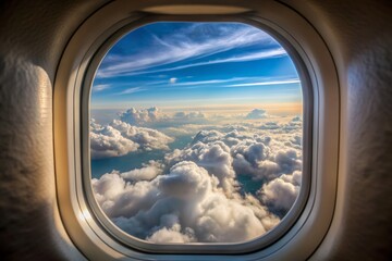 View from airplane window