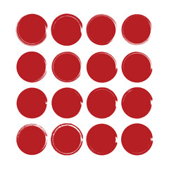 Circle Shape Frame Brush Icon Set Vector Design.
