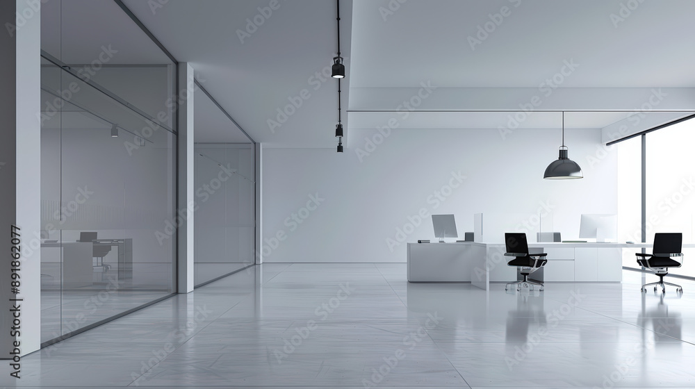 Wall mural minimalist space efficiency