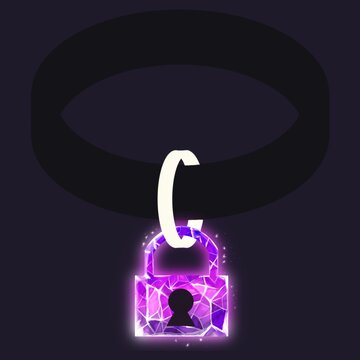 Pink Purple Amethyst Crystal Lock On Collar