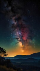 Fototapeta premium Mesmerizing Aurora Borealis in Vibrant Colors – Perfect for Instagram and Reels