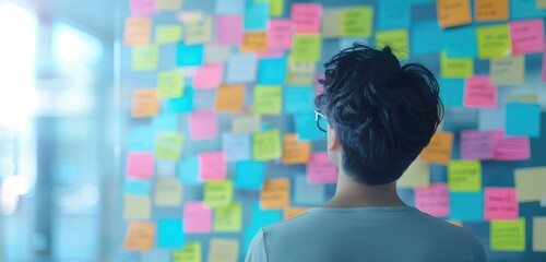 Tech Developer Innovating with Code Snippets, Conceptual Software Ideas