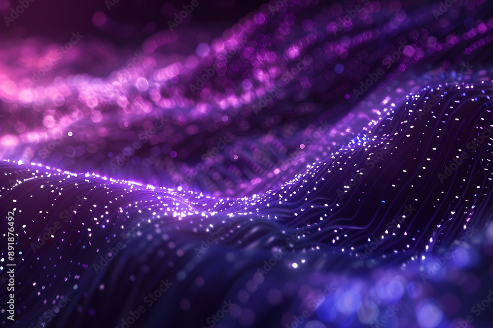 Canvas Prints data waves. modern neon abstract backdrop. virtual ciberspace.