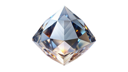 Clear Gemstone on Transparent Background