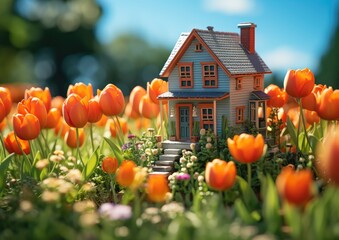tulips in the garden