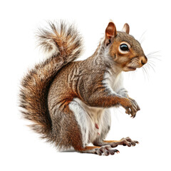 Obraz premium Photo of Squirrel isolated on transparent background