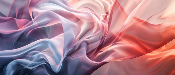 Obraz premium A colorful piece of fabric with a pink and blue swirl