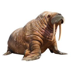 Fototapeta premium Photo of Walrus isolated on transparent background