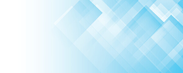 Fototapeta premium Abstract blue background with square shapes