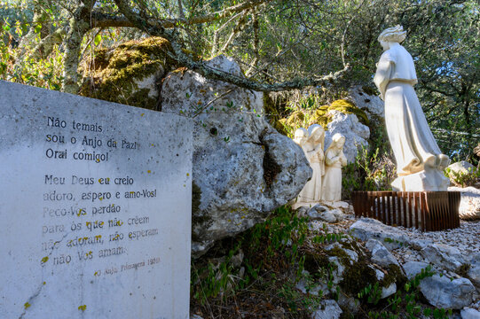 The place where the Angel of Peace appeared in 1916 to the three children at Fatima and taught them the Pardon Prayer. Loca do Cabeço, Fátima.