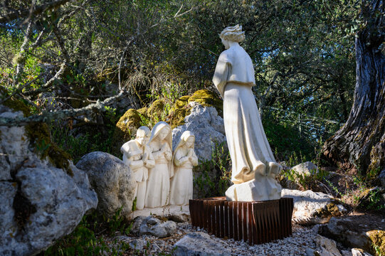 The place where the Angel of Peace appeared in 1916 to the three children at Fatima and taught them the Pardon Prayer. Loca do Cabe&ccedil;o, F&aacute;tima.