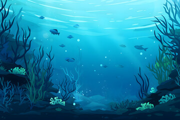 Fototapeta premium underwater sea wallpaper, underwater wallpaper sea