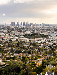 Fototapeta premium The city of Los Angeles, California at sunset. 